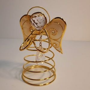 Angel Figurine Sea-Shell Skin Wings Plastic Crystals